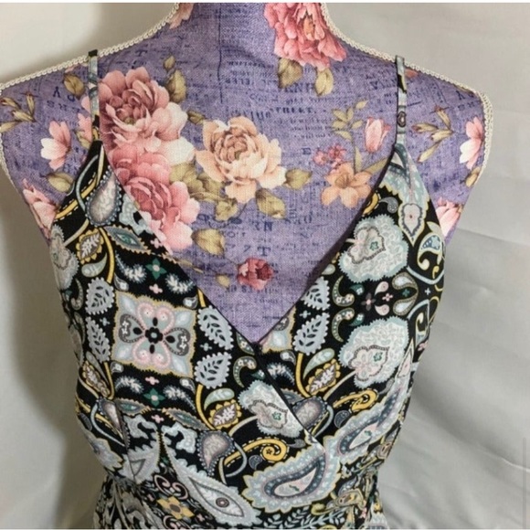 Loft Paisley Wide Leg Jumpsuit - Picture 2 of 5